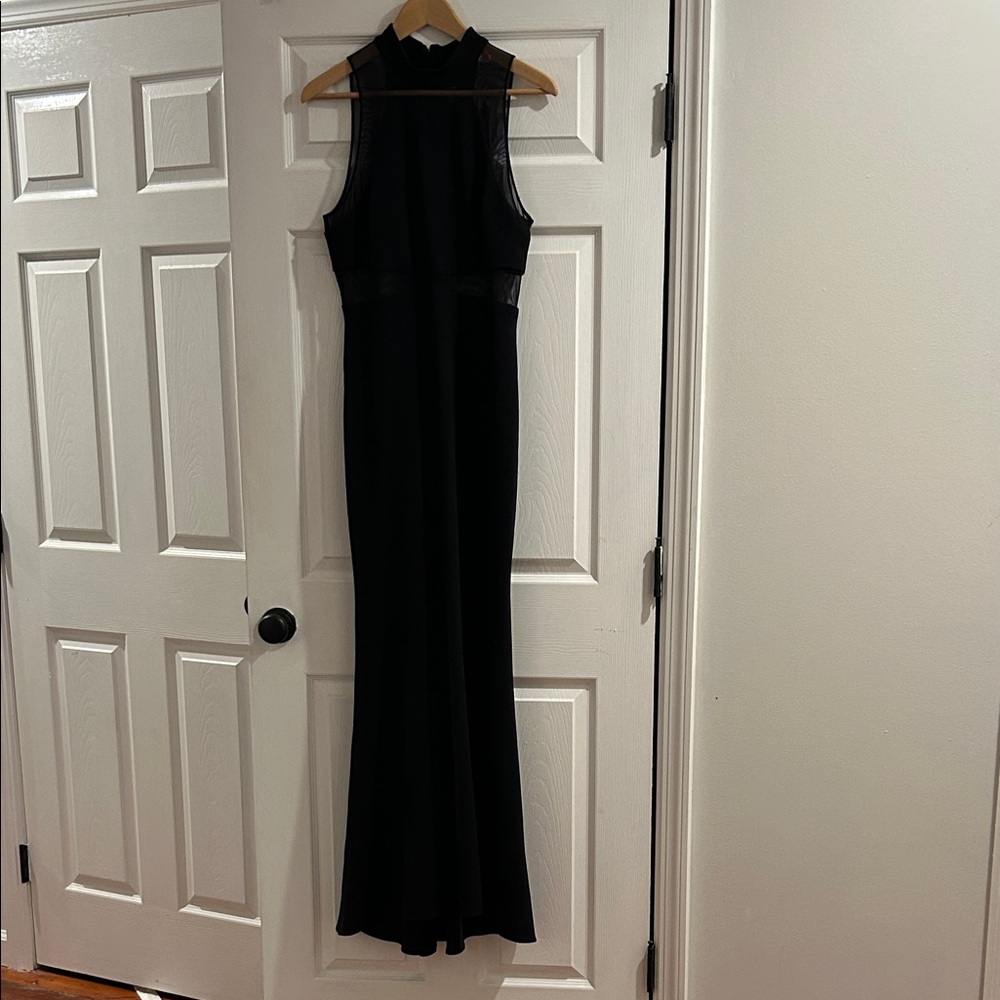 Vera Wang Black Sleeveless Maxi Dress